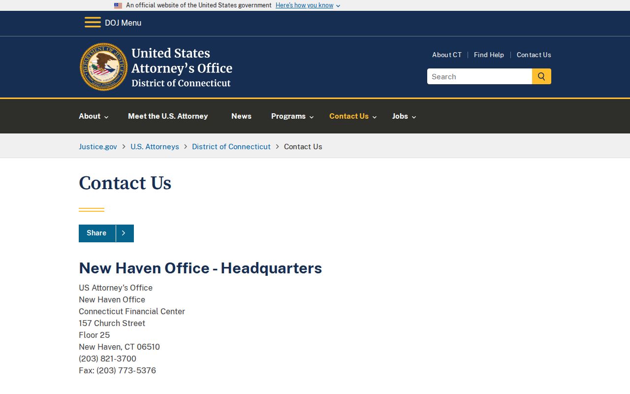 Town of Stratford County Superior Court Clerk records federal prosecutor contrast