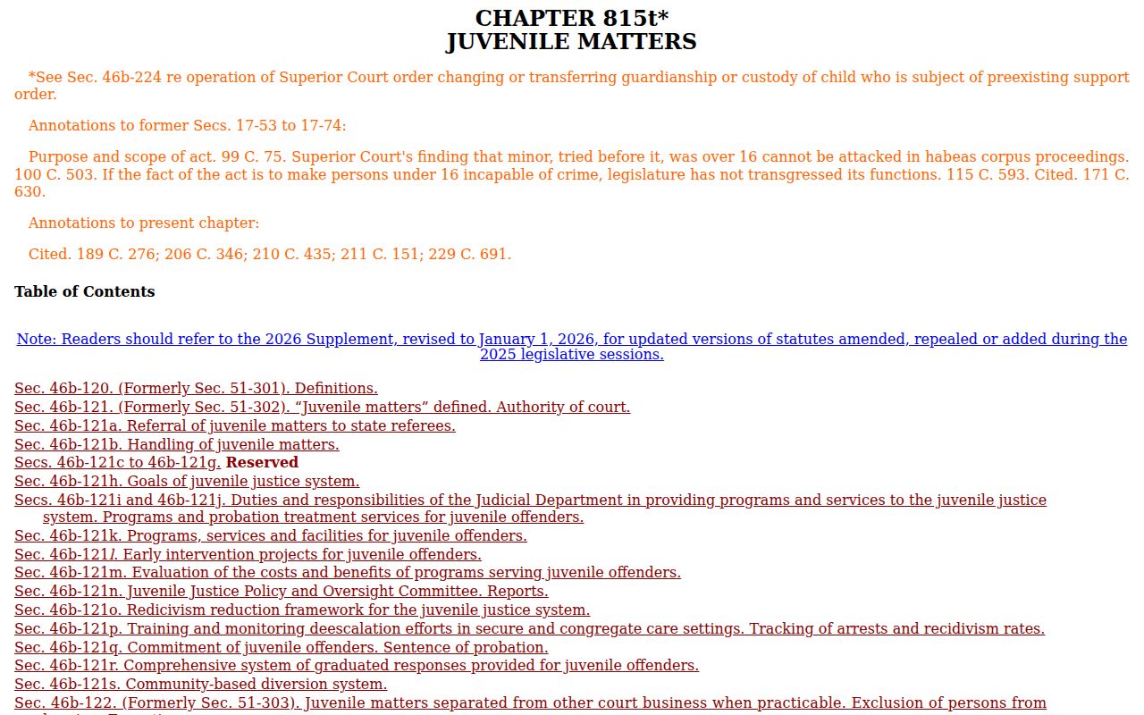 Town of Stratford County arrest records and court charges juvenile confidentiality statute