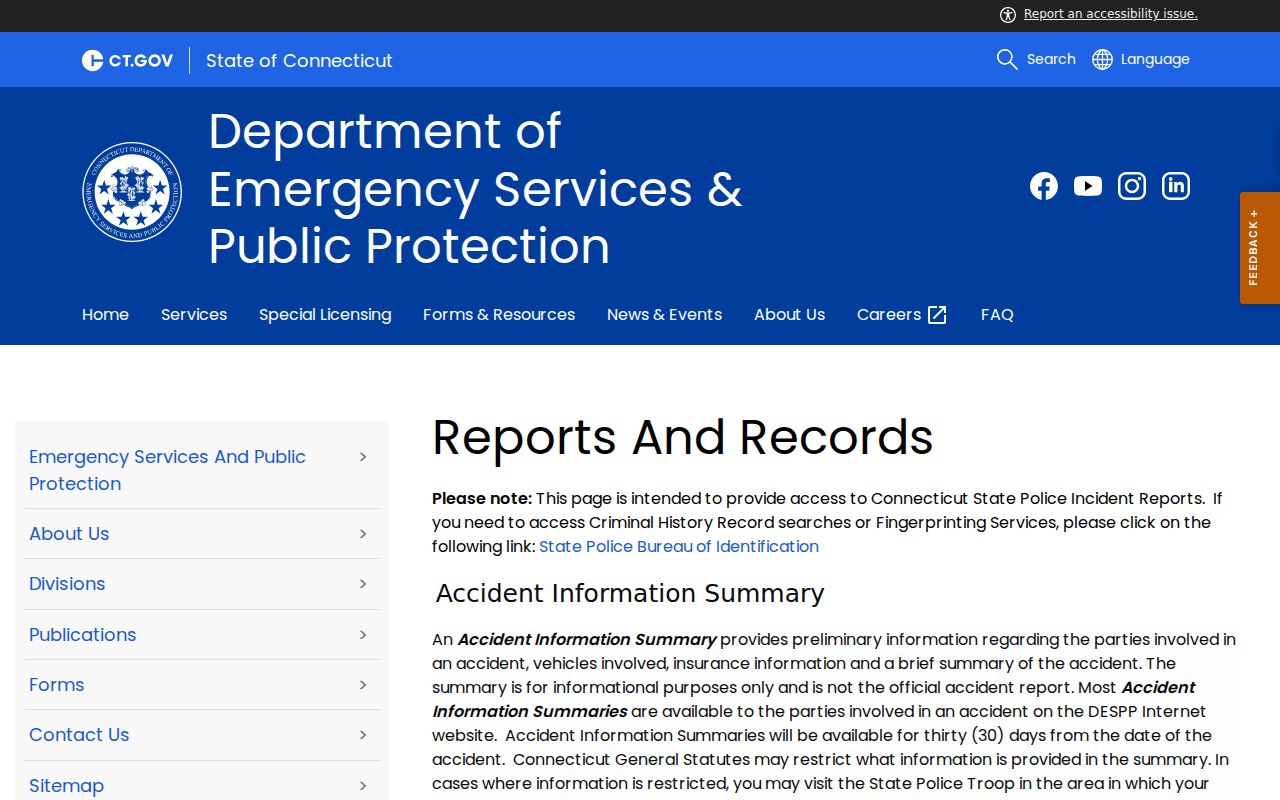 Town of Stratford County arrest records and court charges State Police reports
