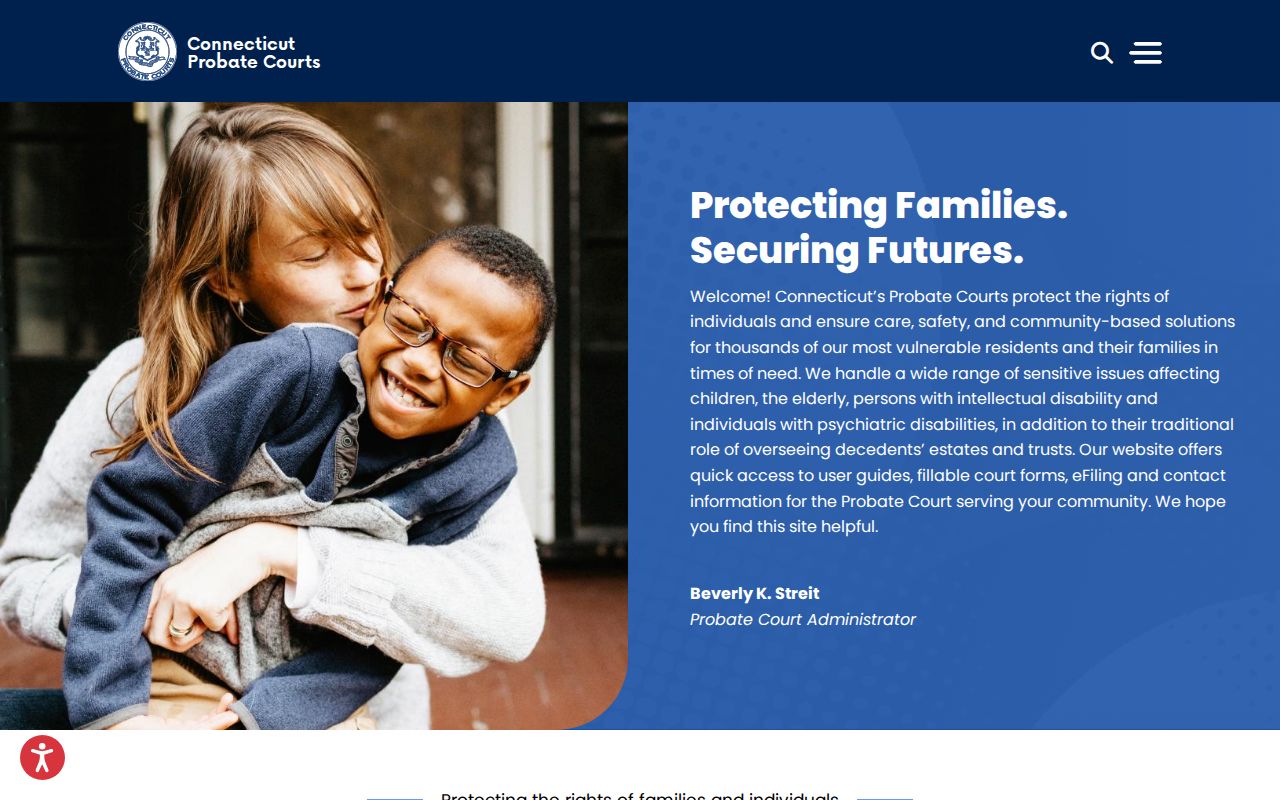 Town of Stratford County probate records Connecticut Probate Courts homepage